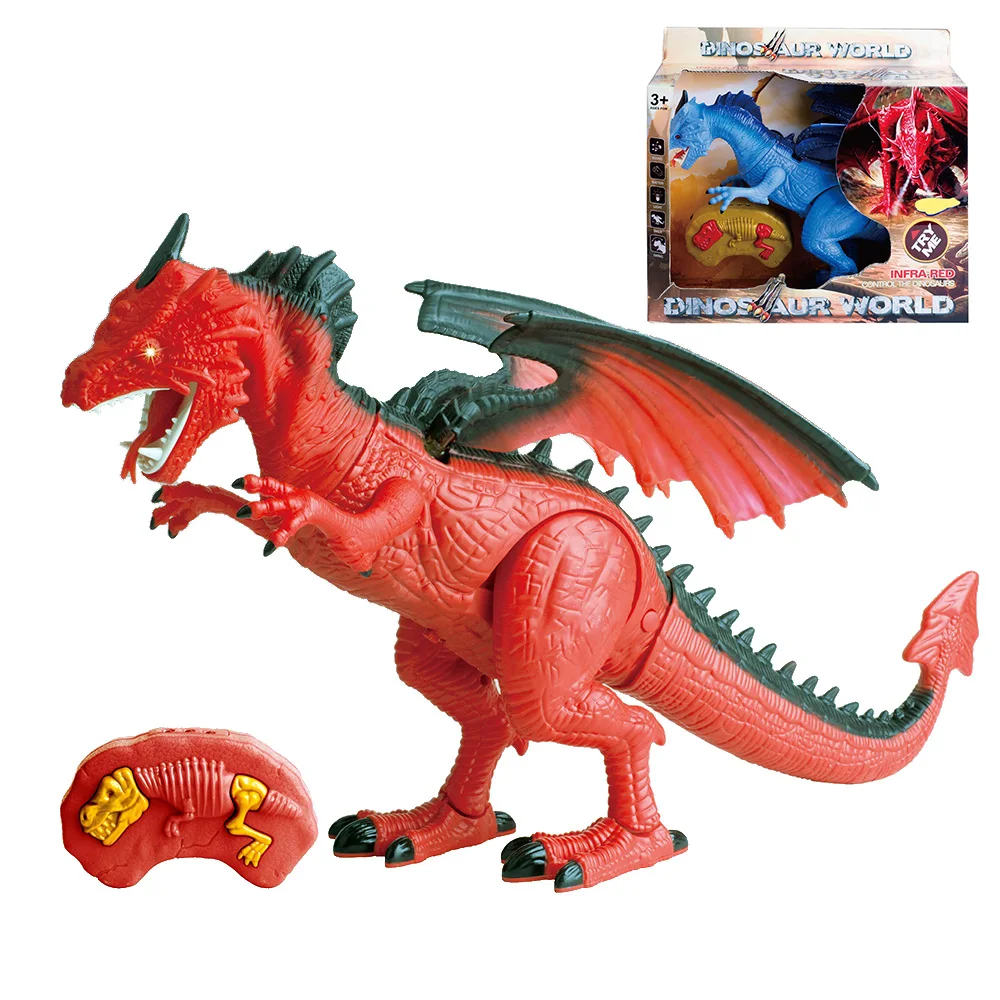 Infra-red Remote Control Dinosaur Figure Roaring Spraying Light Up Eyes ...