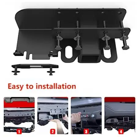 Black,Steel,Class 3 Trailer Hitch 2-inch Receiver Compatible With 2021