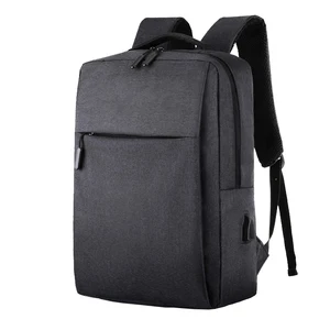 B30 USB Charging Men's Large Capacity Backpack Simple Design Fashionable Zipper Waterproof Polyester-for Leisure Business