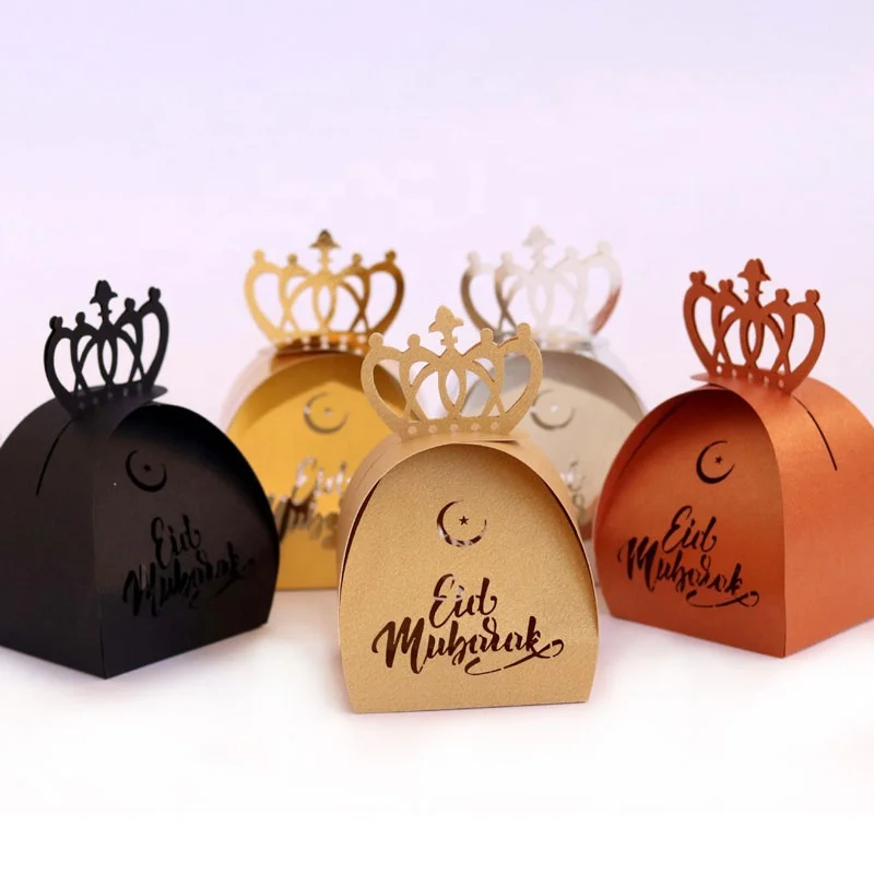 Cajas de Regalo de recuerdo de Ramadán K Caja de dulces Eid Mubarak 
