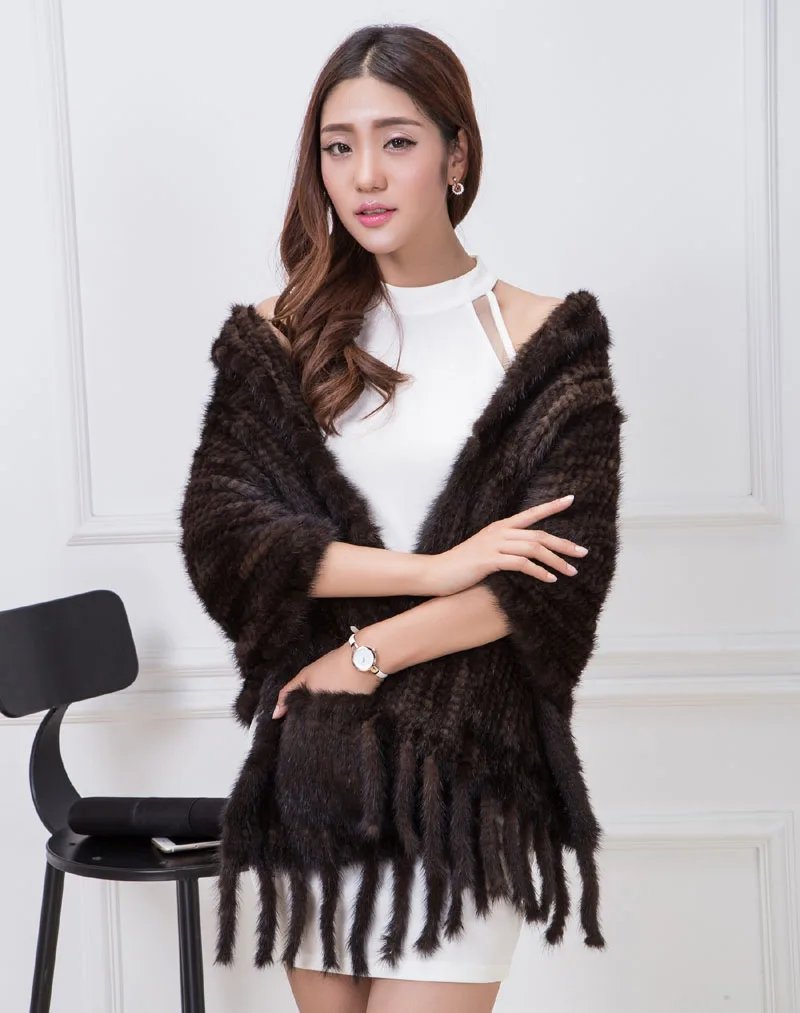 knit mink fur shawl 13