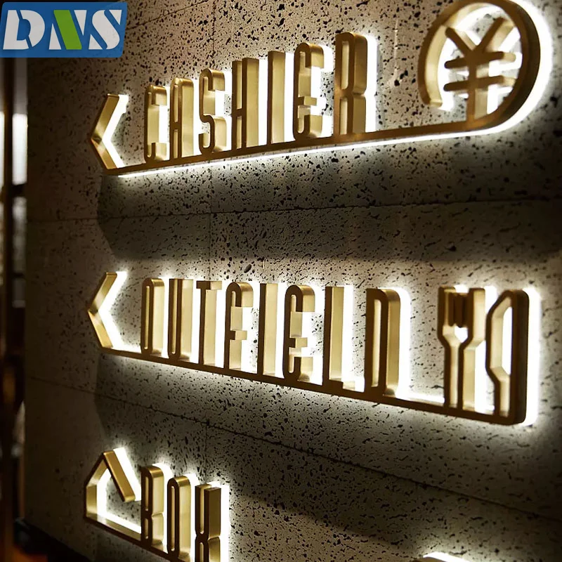 Индивидуальный наружный деловой знак с подсветкой знаки Задние световые буквы витрина