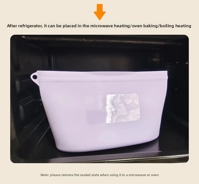 Portable Food-Grade Silicone Bags Microwaveable & for Fresh-Keeping Sorting & Travel Packaging Storage manufacture