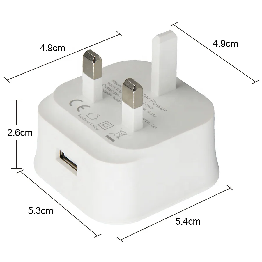 5V 2A Travel Power Adapter Fast UK Plug USB Wall Charger For iPhone Samsung Android Mobile Phone