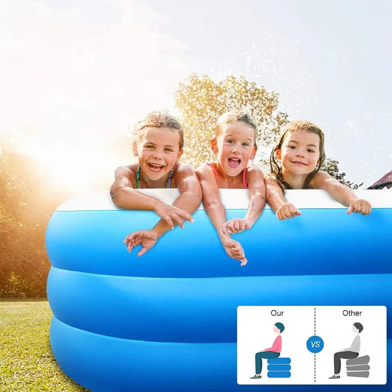 Swimming Pool For Kids - Inflatable Swimming Pool With Air Pump 10 Ft ...