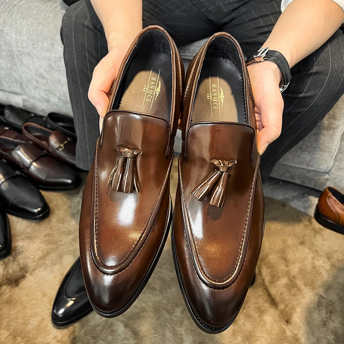 Loafer Mens Italian Leather Shoes Wholesale Shop Wholesale