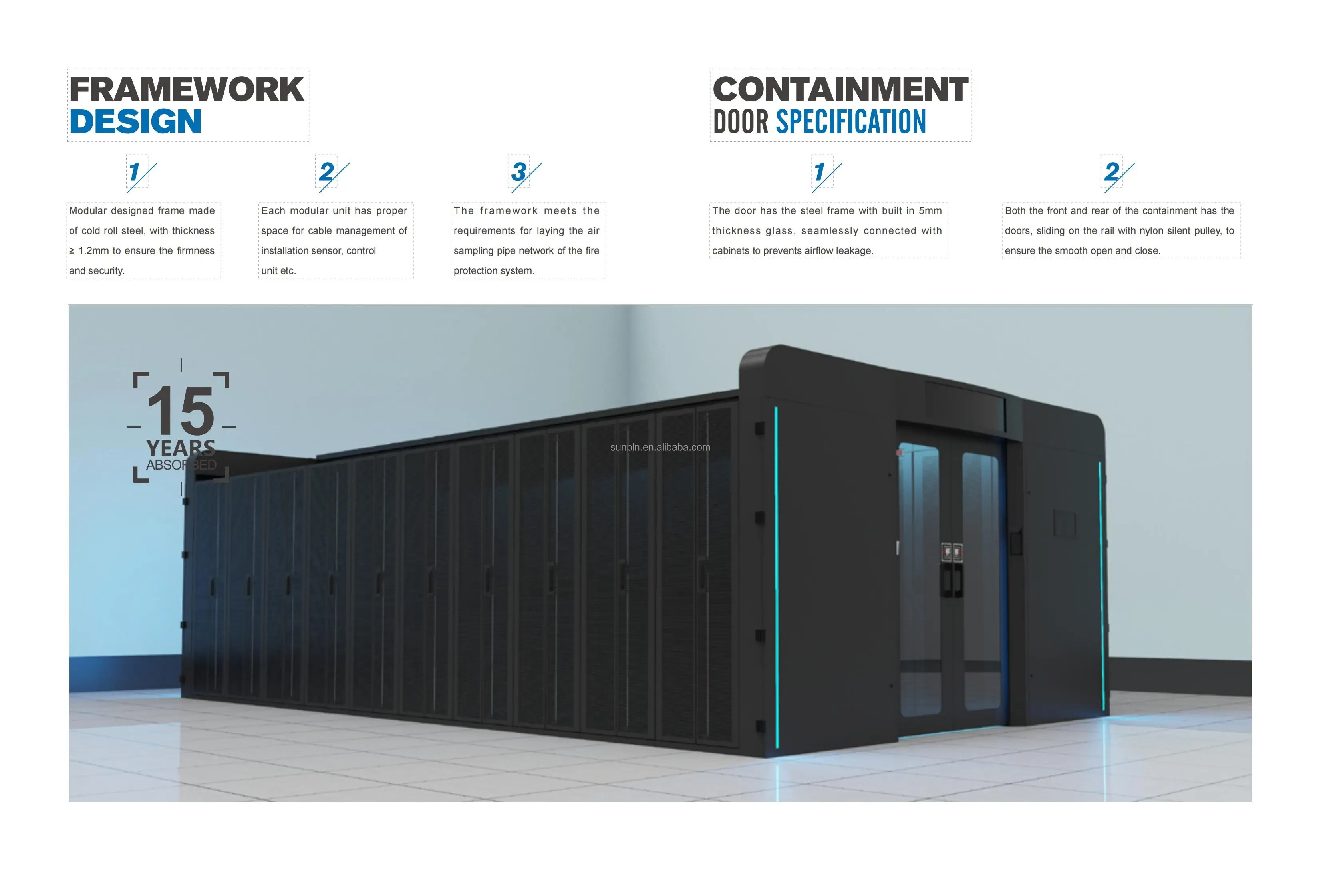 hua wei cabinet micro colocation containers modular data center ram memory heat testing cold aisle containment Customized