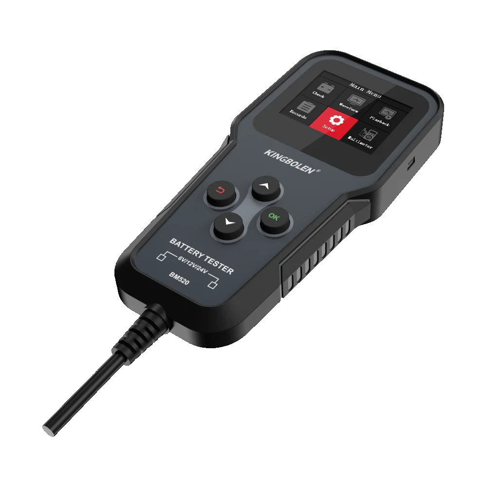 KINGBOLEN BM520 자동차 배터리 테스터 6V 12V 24V 분석기