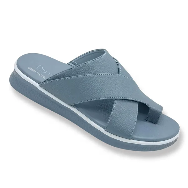 2025 New Collection Last Design Classic Fashion Male Leather Slipper Meticulously Hand Made Comfort Arabic Sandal for Men