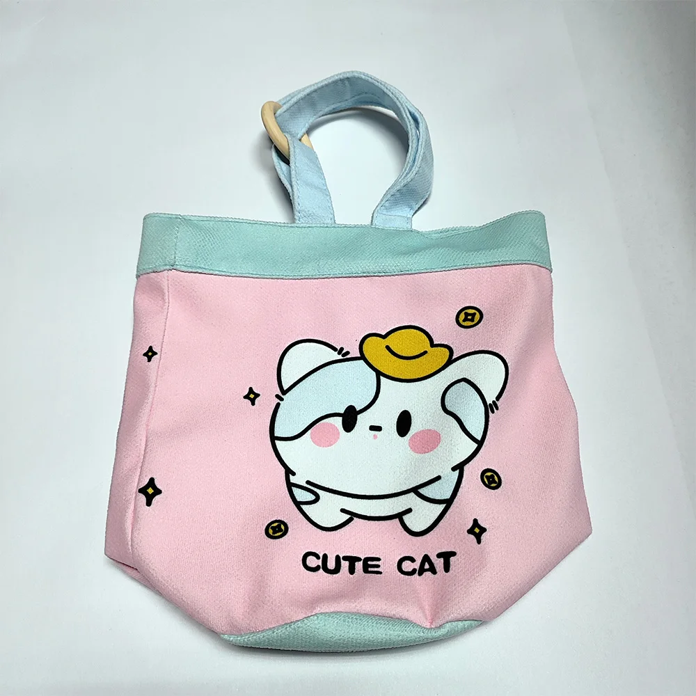 Small Canvas Tote Bag Reusable Shopping Bag Customizable Polyester 38x42 Mini Canvas Tote Bags for Women factory