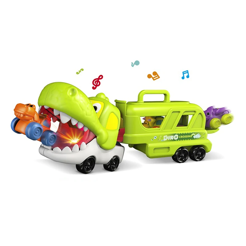 KSF Chenghai Take Apart Deformation Friction Dinosaur Car with Lights & Music ABS Plastic Unisex Toy Friction Car Toys