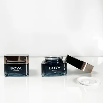 50g Glass Cream Skin Care Bottle, Can Be Customized Size Capacity and Surface Treatment, Large Quantity Is Preferred.