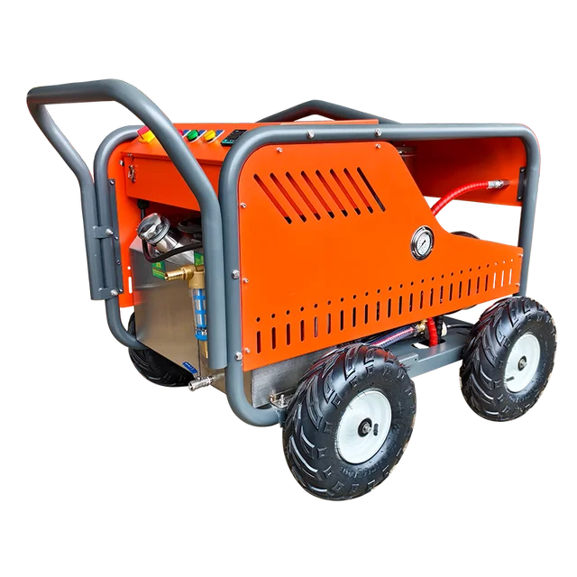 Mobile Heavy Oil Cleaning Machine, Flow Rate 15 Liters Per Minute, Heating Cleaning Capacity 250bar