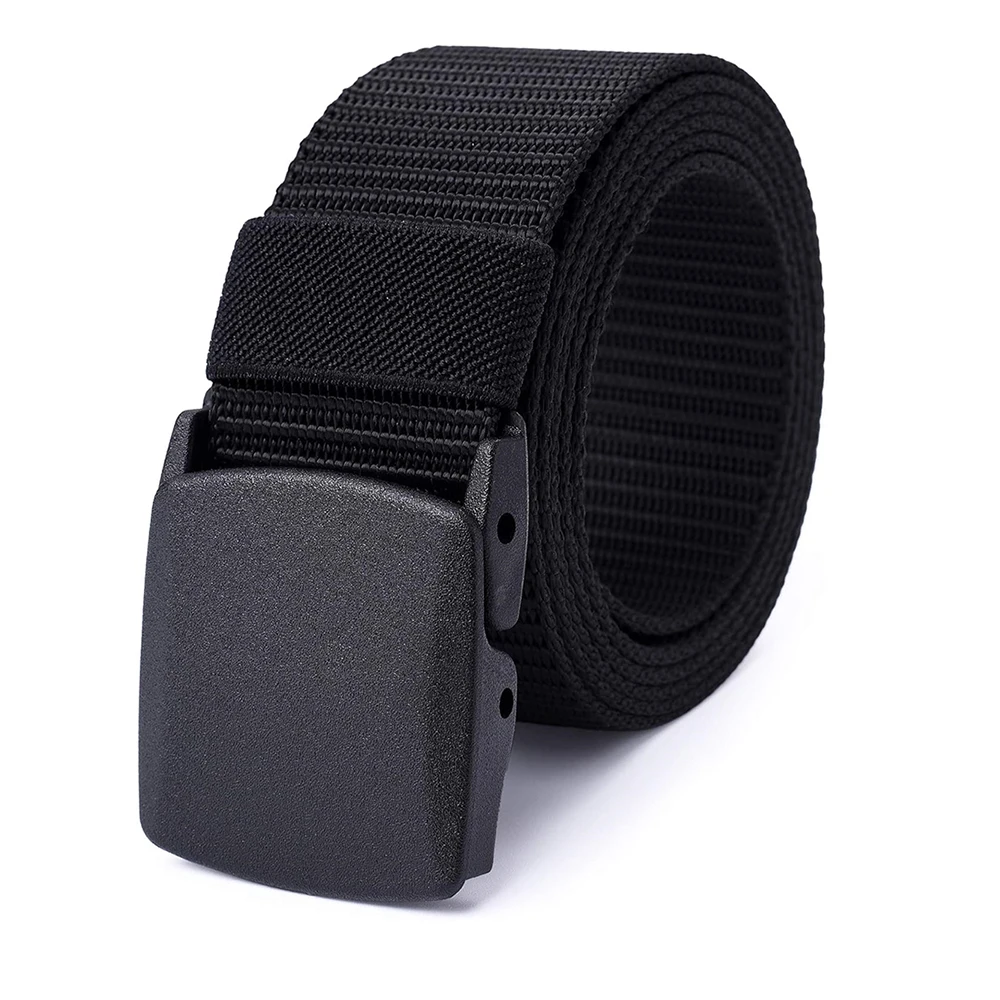 Durable Training Durable Nylon Web Belt Outdoor Sports Training Safe Buckle Plastic Tactical Belts