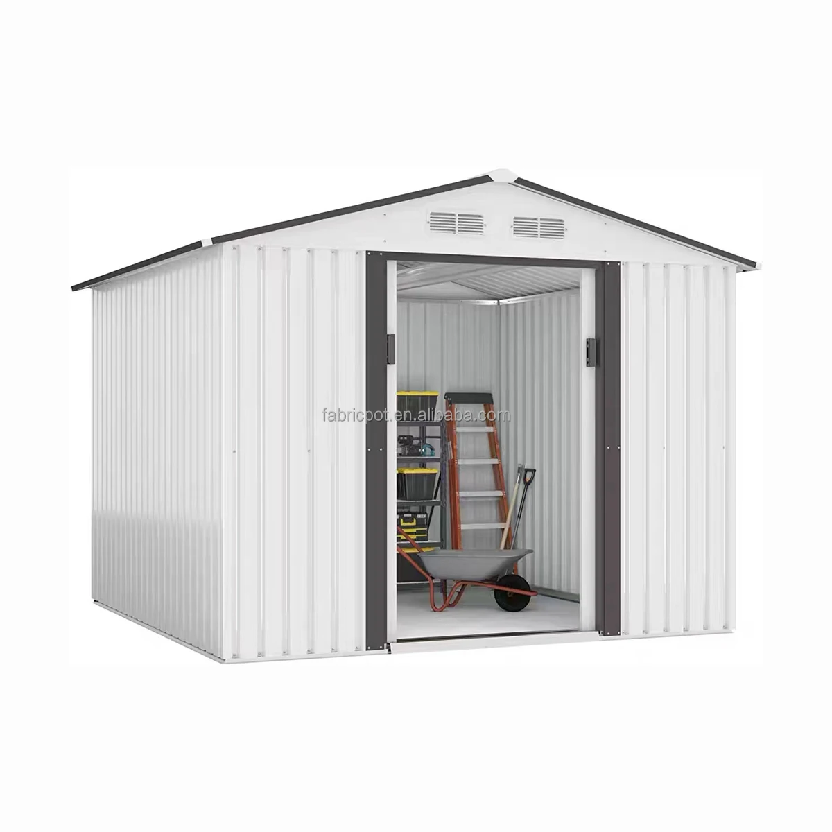 Secure and Durable Outdoor Storage Shed for Garden Tools