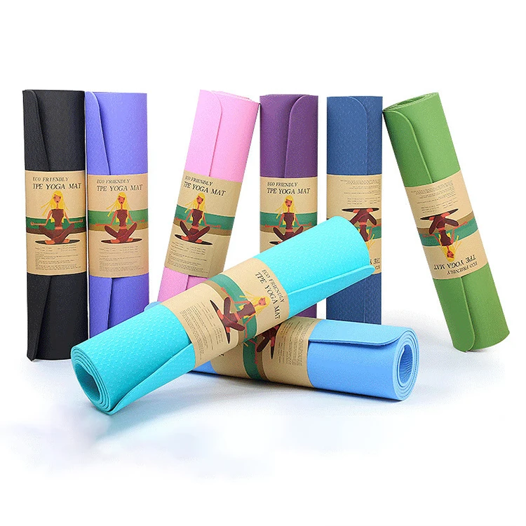 Customize Logo Exercise Workout Natural Rubber Yoga Mats Home Fitness