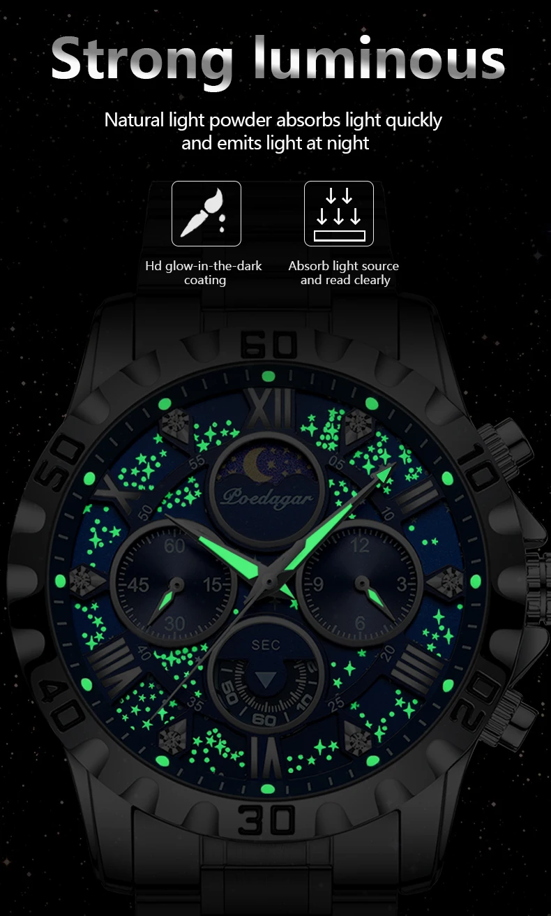 Poedagar 973 Men's Watch description image 5