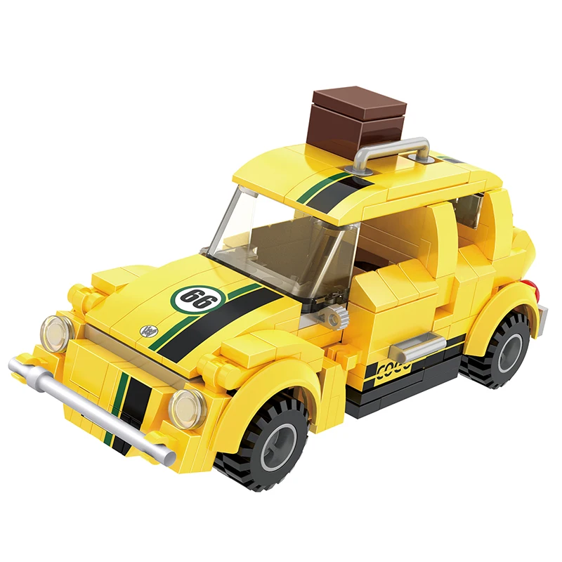 COGO  Kids Vehicle Blocks Toys Model Car Building Block Speed Racing Building Toys for Kids