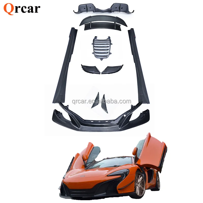 Carbon Fiber Body Kit For Mclaren 650s 650c Rear Diffuser Side Skirts ...