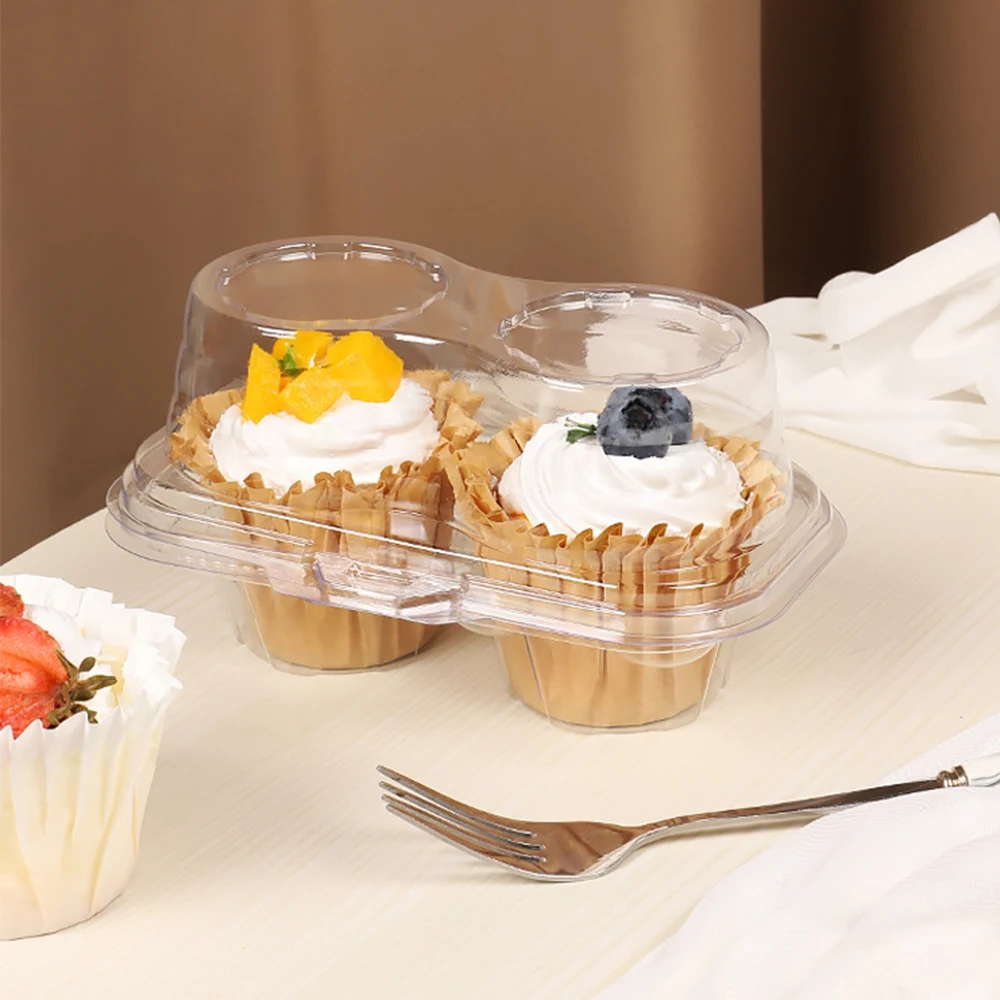 Customizable Plastic Cupcake Dome Containers Wholesale Packaging