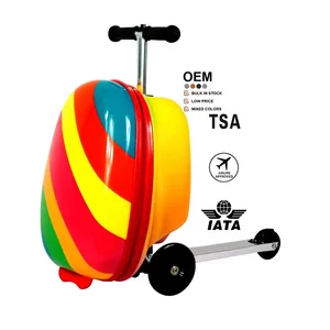 Cheap Kids Suitcase High Quality Folding Three Children Kick Scooters Wholesale Luggage Kids Scooters
