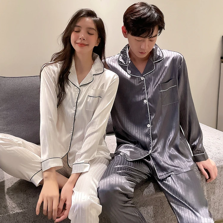 Wholesale Custom 2023 NEW Nightgown Couple Sleepwear Pyjamas