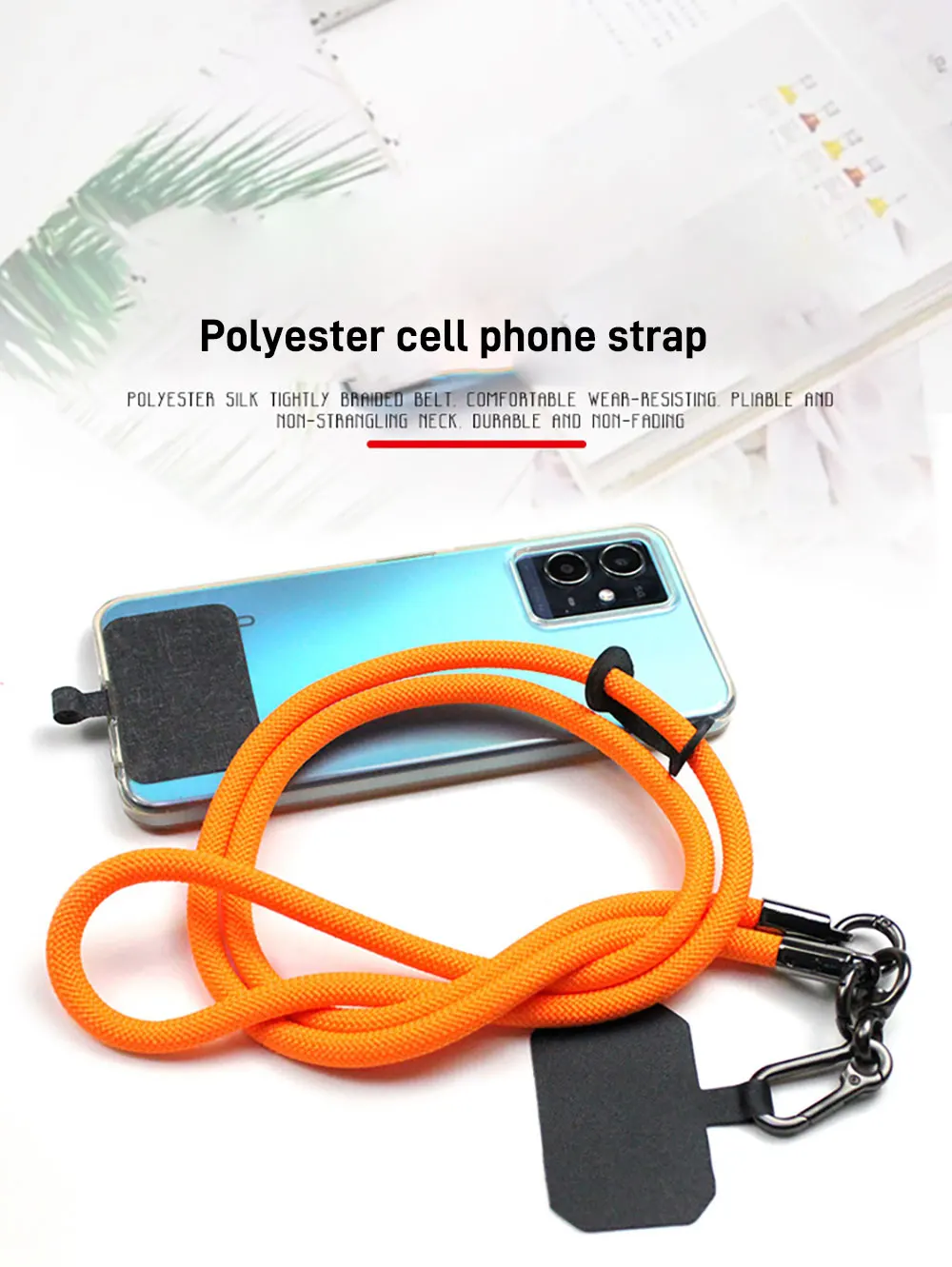 Phone Lanyard Strap Mobile Chain Rope Case Customized Adjuster Accessories Cell 2 In 1 Weave Sjs038 Laudtec manufacture