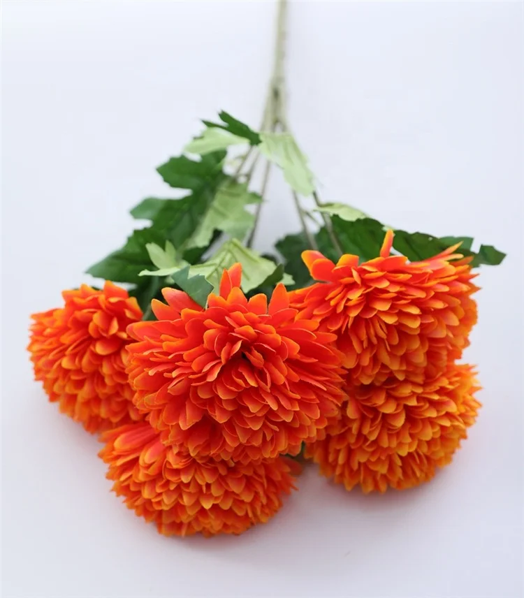 T0467 Chinesische Floristen Bunte Weie Chrysanthemen Knstliche Blumen  Seiden-Kunstblumen Chrysanthemen fr Beerdigungen