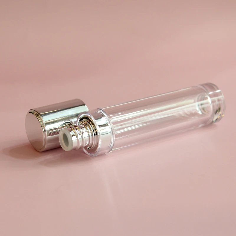 2021 new low moq empty round white wand purple lipgloss packaging gold lip gloss container tubes with brush