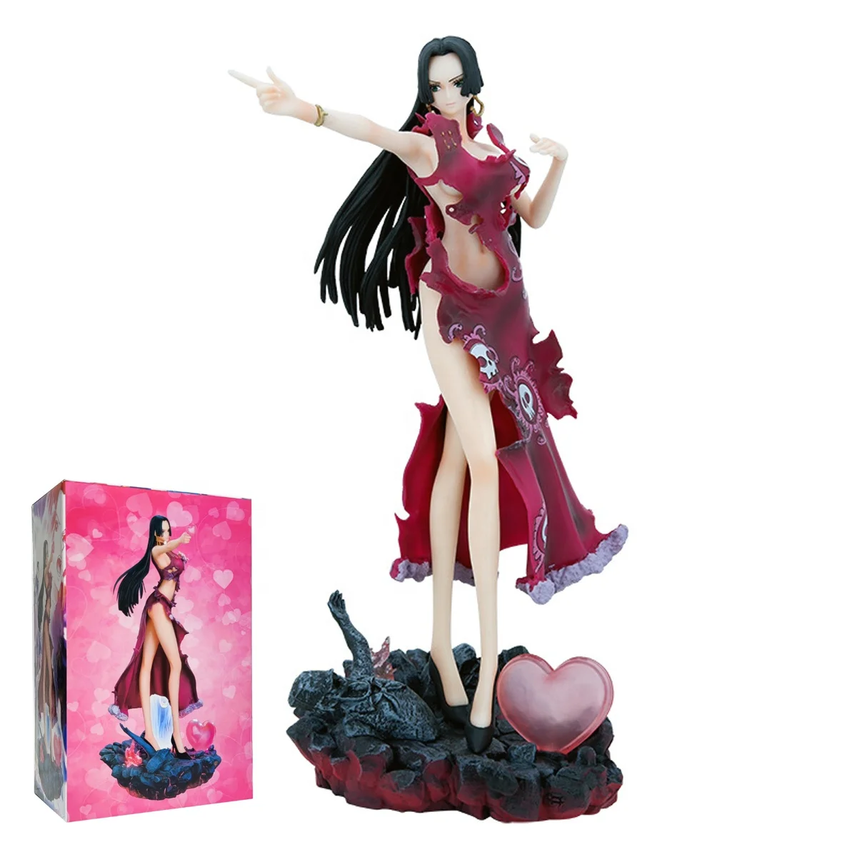 日本のワンピース女性皇帝セクシーアニメフィギュアPvc