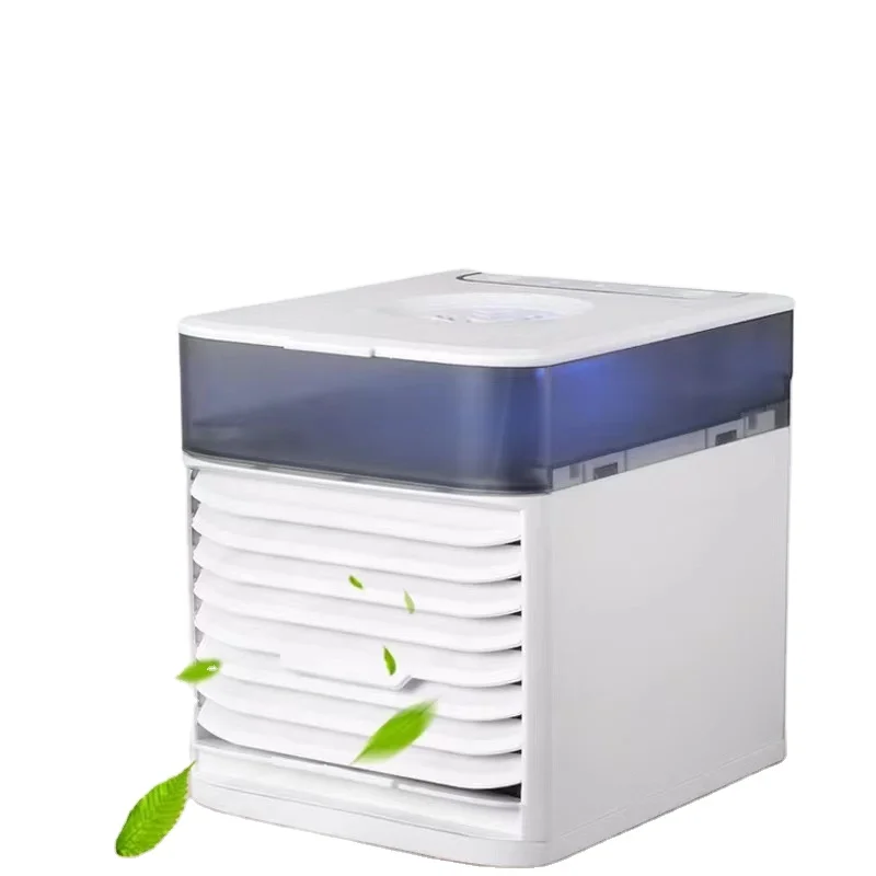 Mini Cooling Air Conditioner Dehumidifier USB Charging Small Water Desktop  Cooler Fan with Water and Ice Tank