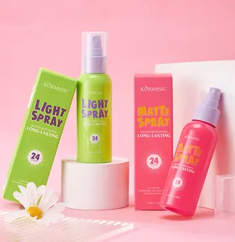Private Label Korean Natural Makeup Spray Long-lasting Oil Control Matte Fast Film-forming Make up Spray