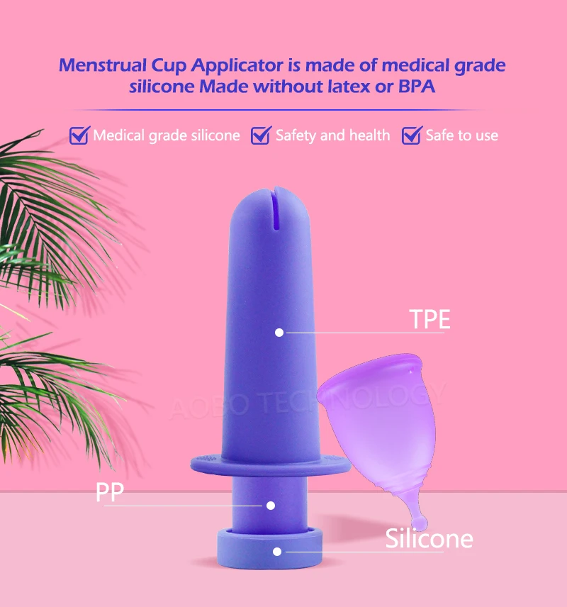 Wholesale Aplicador Copa Menstrual Menstrual Cups Inserter Booster