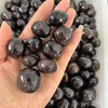 Arfvedsonite con granato caduto pietra di cristallo