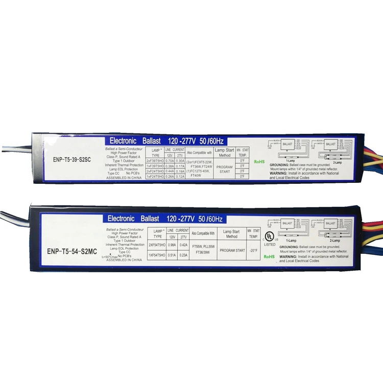 Factory Wholesale Custom 120v 277v T5 39W Electronic Ballast for T8 Fluorescent Lamp warranty for 5 years