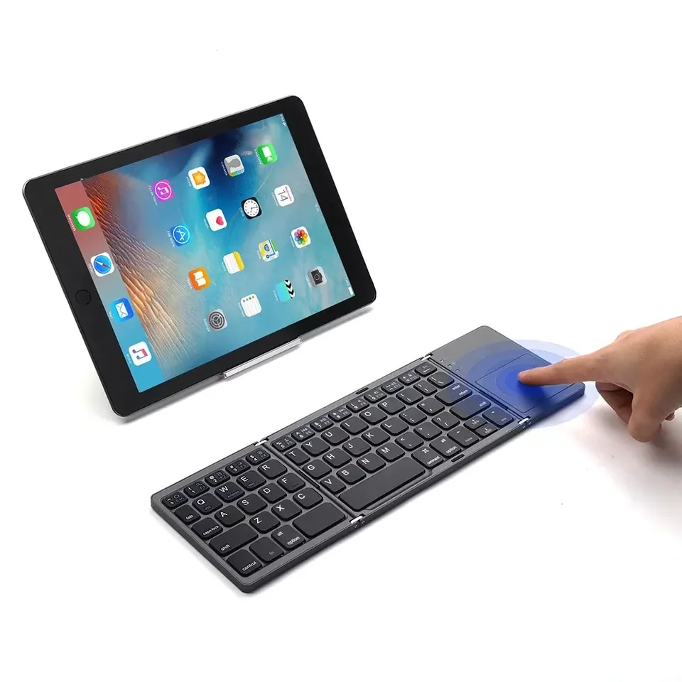 High Quality Foldable Wireless Keyboard With Touchpad for Ios/Android/Windows Mobile Phone Tablet Pc Bt Keyboard