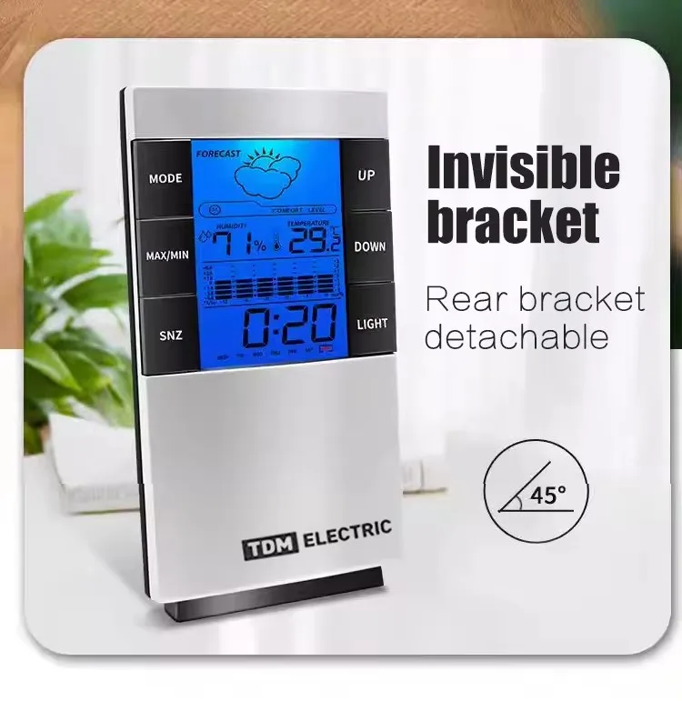 Economic Electronic Weather Forecast Temperature and Humidity Calendar and Display of Weeks Smart Weather Clock