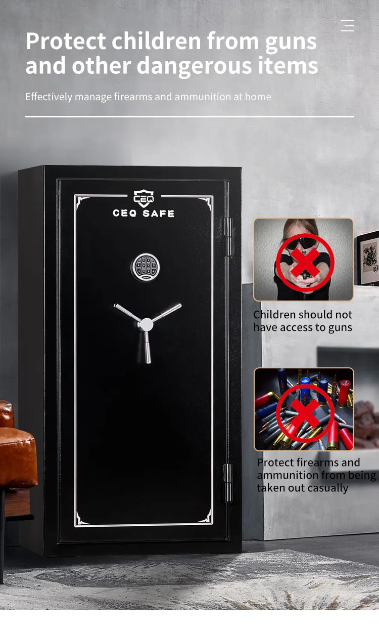 CEQSAFE American Electronic Digital Fireproof Waterproof Steel Stash Safes factory