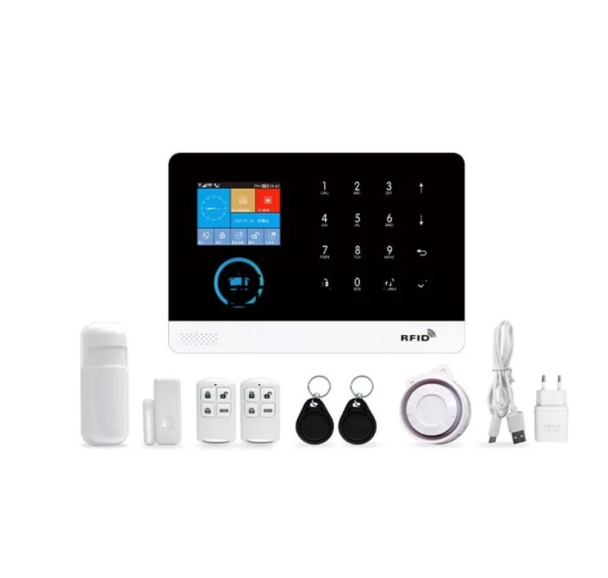 APP Wifi RFID Tag GSM Alarm System with App LCD Burglar Alarm Wifi