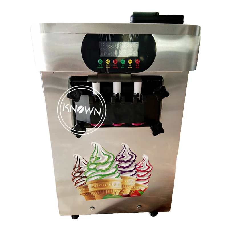 110V/ 220V THREE Flavors 18L-22L/H Commercial Soft Ice Cream Machine Sweet Ice  Cream Maker Ice Cream Maker R410 or R404 - AliExpress