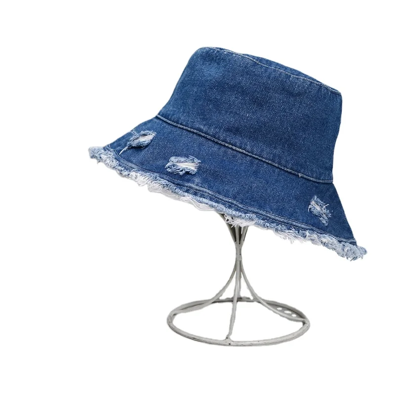 Джинсовые Панамы для женщин и мужчин повседневные джинсовые рыбацкие кепки Упакованные уличные солнцезащитные шапки