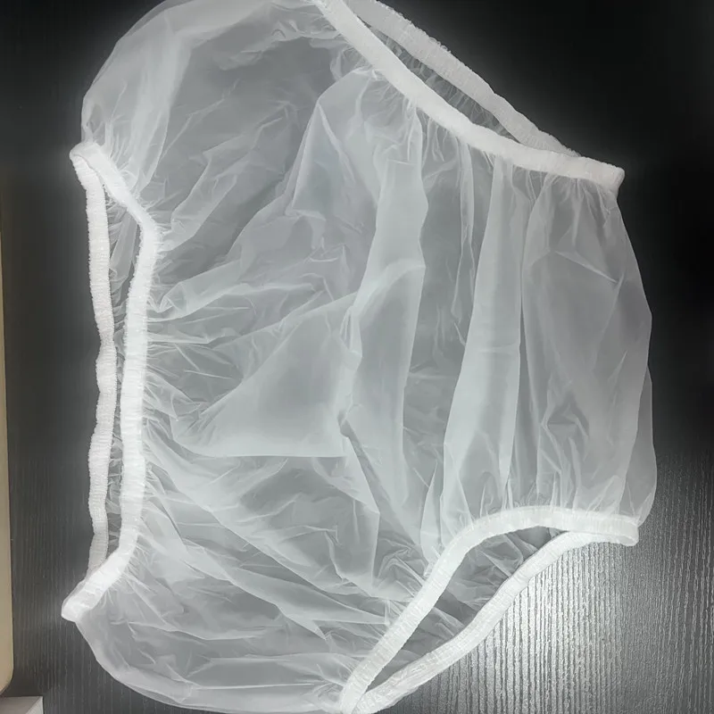Custom Adult Waterproof ABDL PVC EVA Vinyl TPU Diaper Pant Inconvenient Leak-proof Training Plastic Rubber Cover Pants