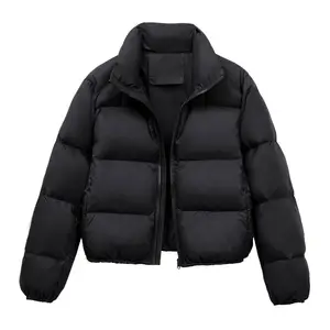New Winter Women's Casual and Fashionable Solid Color Thick Short Down Jacket