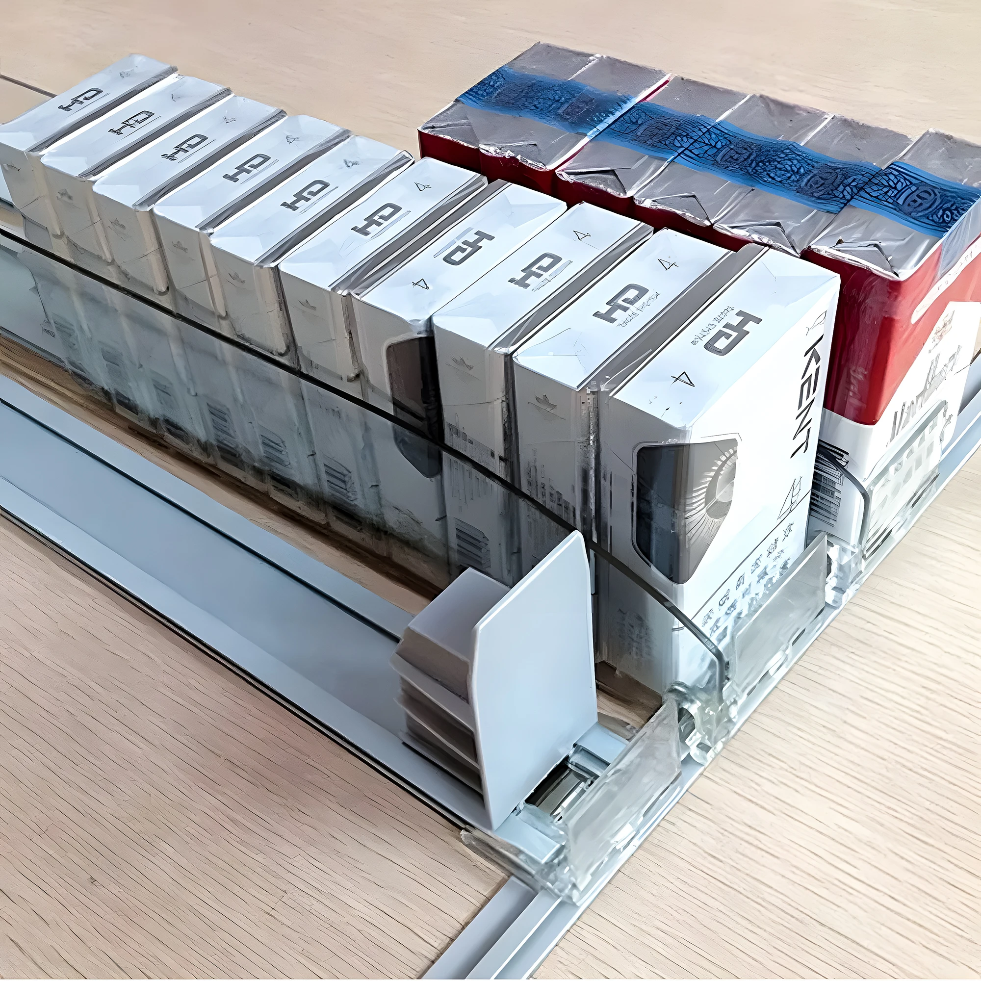 Gravity Roller Shelf Fridge Spring Loaded Retail Displays Product Divider Bottle Shelf Pusher for Vending Machine