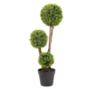 Artificial Triple Ball Boxwood Topiary Tree 90 cm