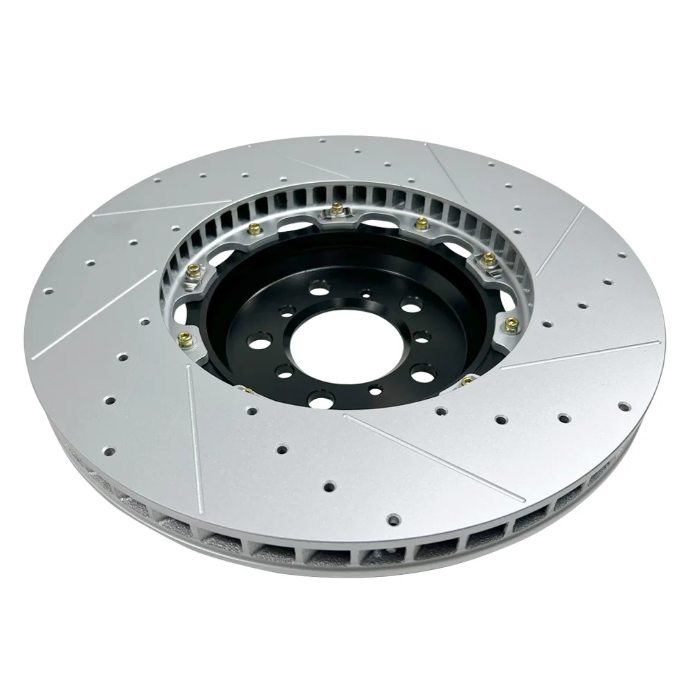 Bmw M5 Front Drilled & Slotted Brake Disc Rotors - Oem Replacement