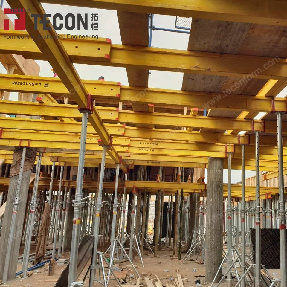 TECON H20 Timber Beam System Slab Concrete Formwork Flexible Assemble Multiple Beams for Commercial Buildings Construction