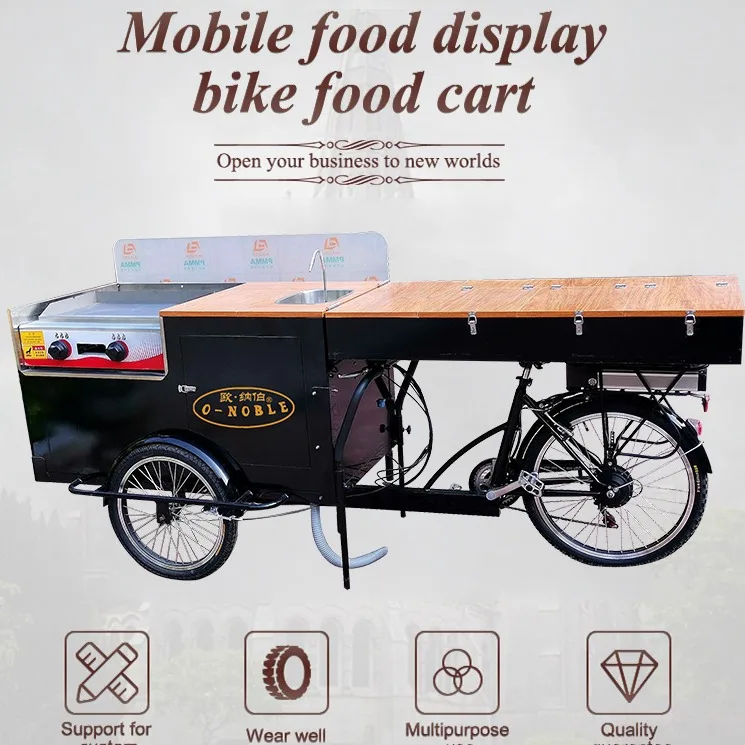 3 Wheel Electric Hot Dog Bicycle Food Cart For Sale - Buy Electric Hot ...