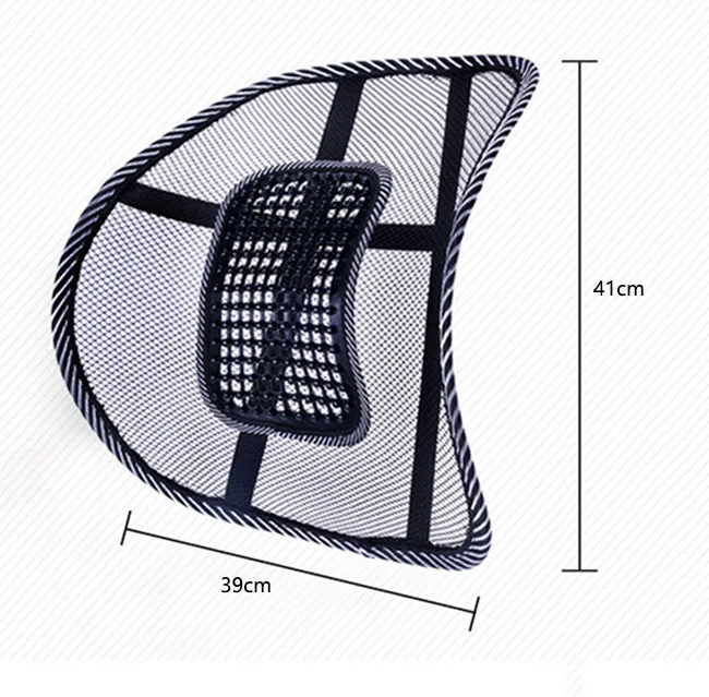 Высокоэластичные ремни, крутая сетчатая поддержка поясницы, комфортная дышащая подушка на сиденье стула для автомобиля