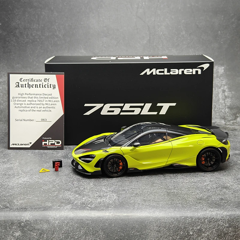 Zhengfeng HPD 1/18マクラーレン765LTシミュレーションレジンダイ